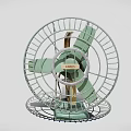 Vintage Green FANCO Fan With Metal Grille And Retro Cooling Blades For Home Use