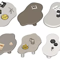 Modern Tea Table Special Tea Table 3d model