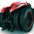 Concept Tractor 3D Model 3d model