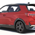 Red SUV Car Exterior Design With Modern Styling And Details
