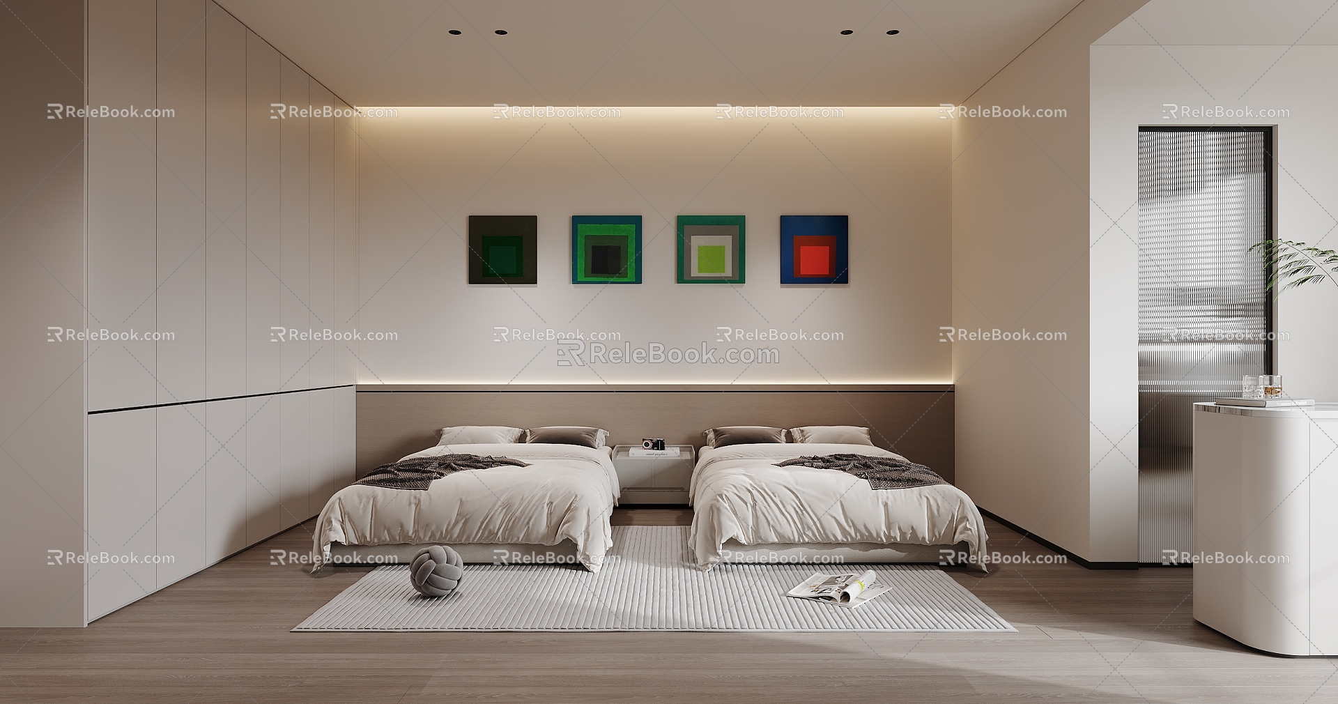 Double bedroom 3d model