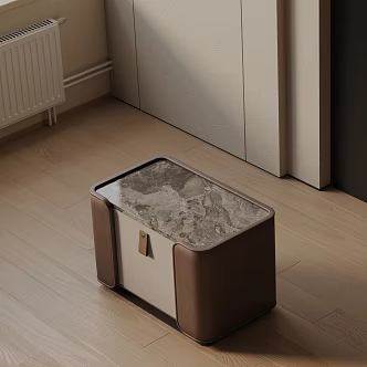 Modern Bedside Cabinet 3d model
