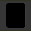 Black Cylindrical Computer Device With Mesh Surface And Top Circular Panel Design
