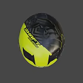 Stylish Yellow And Black Full Face Motorcycle Helmet With Modern Design For Safe Riding