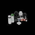 Assorted Dietary Supplement Bottles With Vitamin C Zinc Taurine And Pill Case
