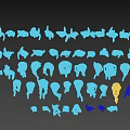Diverse Group of People Standing Together in Various Poses and Casual Attire