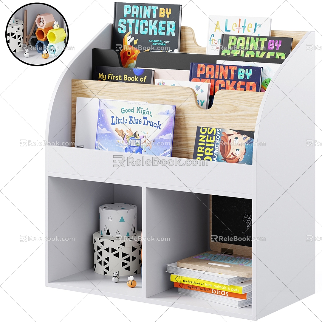 Children's Books Children's Cabinets 3d model