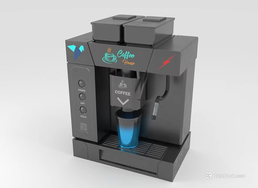 Essential Modern Kitchen Coffee Machine With Automatic Brewing And Easy Operation 3d model 