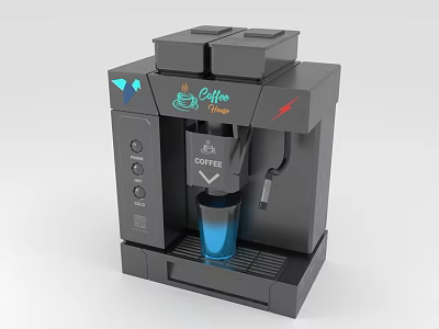 Essential Modern Kitchen Coffee Machine With Automatic Brewing And Easy Operation 3d model