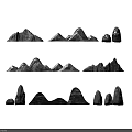 Natural Stone Garden Ornaments in Various Shapes and Sizes for Landscape Decoration