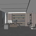 Manager Office 3d model
