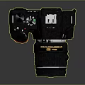 modern dslr camera dslr card machine digital camera 3d model