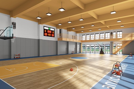 Basketball Hall 3d model