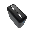 Black Multi Port USB Charger With Multiple USB Ports And Blue Indicator