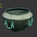 Sturdy Metallic Hardware Tools Storage Container With Ring Handles And Industrial Design
