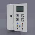 Industrial Electrical Control Cabinet Open Door Design With Circuit Breakers Meters And Wiring Components