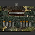 Other Camouflage First Aid Kit Box with Handle Straps and Orange Cap Bottles