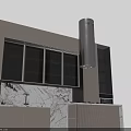 Modern Kitchen Interior With Dark Cabinets Marble Island Countertop And Appliances
