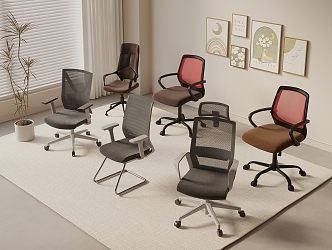 Office Seats 3d model