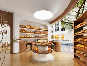 Dessert Bakery Shelves 3d model