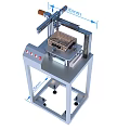 Industrial Equipment Featuring Vertical Structure Control Panel Grid Basket Measured Dimensions And Wheels