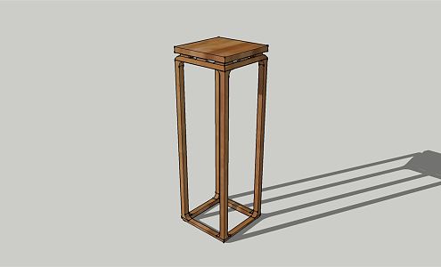 New Chinese Style Flower Furniture Flower Shelf 3d model