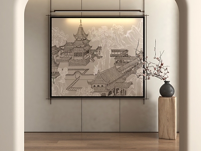 New Chinese Decorative Painting model