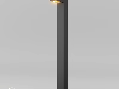 Modern Outdoor Light Pole With Bright Illumination For Garden And Patio 3d model