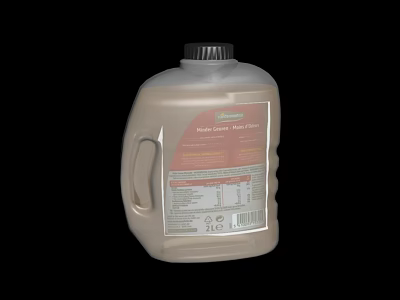Plastic Maple Syrup Container with Grade A Label and Handle Design 3d model