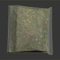 Soft Square Home Mat With Green And Colorful Textured Surface For Living Decor