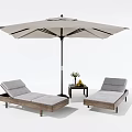 Modern Lounger Pool Lounger 3d model