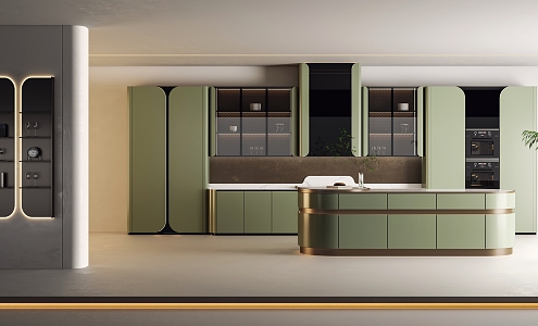 Modern Kitchen Cabinets 3d model