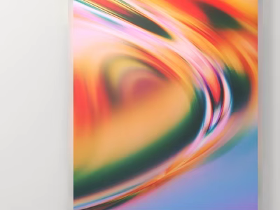 Colorful Abstract Flowing Lines Art With Vibrant Swirl And Dynamic Patterns 3d model