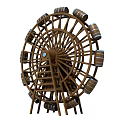 Garden Ornaments With Various Wooden Water Wheel Designs For Outdoor Decor