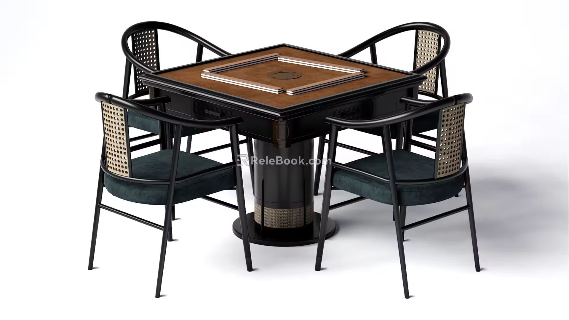 New Chinese Mahjong Table and Chair Mahjong Table 3d model