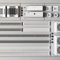 Air Conditioner Air Vents Display With Central Units And Outdoor Compressor Units