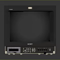 Vintage Tatung Electronic Monitor With Black Screen And Control Panel