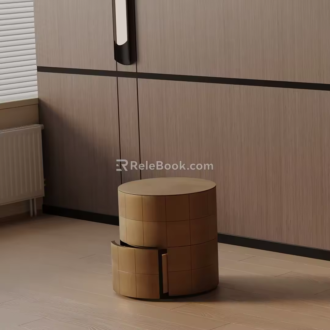 Modern bedside table 3d model