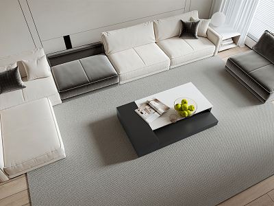 Modern Sofa Coffee Table Combination Sofa Combination model