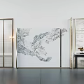 Modern partition screen partition 3d model