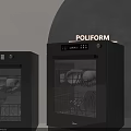 Modern Sleek Black Kitchen Appliances With Contemporary Design And Smooth Surface