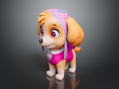 Dog Cartoon Puppy CG Dog Cartoon Dog 3d model