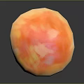 Fresh Vegetable Mushroom With Orange Pink Gradient Cap And Twisted Stem On Dark Background