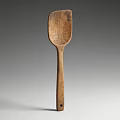 Vintage Handmade Wooden Spoon With Natural Wood Texture For Kitchen Use