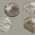 Single sofa combination 3d model