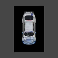 Mercedes 2006 DTM Race Car With Blue Silver Livery Original Teile Rear Wing Alloy Wheels