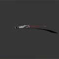 Silver And Black Sports Car With Purple Accents Red Rear Wing Speeding On Road