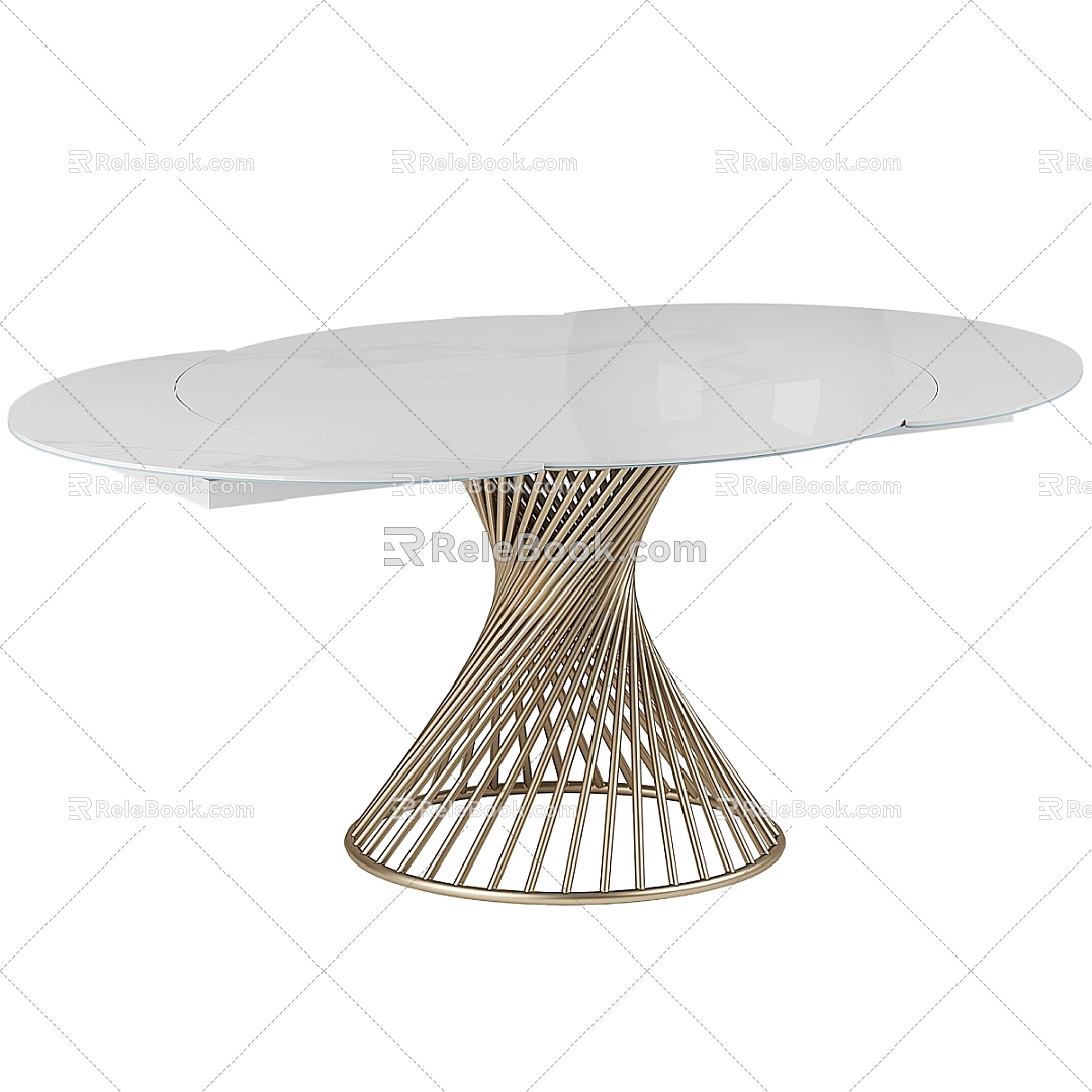 Modern Simple Dining Table Table Simple Dining Table 3d model