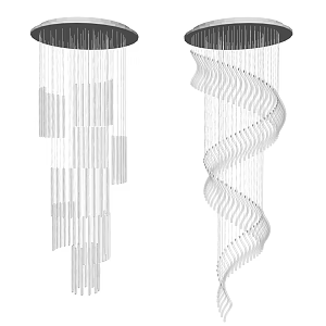 Modern crystal chandelier crystal lamp hall chandelier 3d model