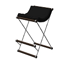 Foldable Bar Chair Leather Bar Chair 3d model